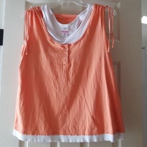 JMS Shaped Fit Layered Tank Top 1X